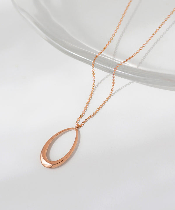 【ステンレス】メタルサークルネックレス