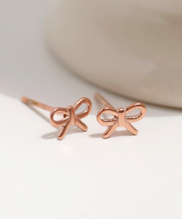 【ステンレス】ミニリボンピアス