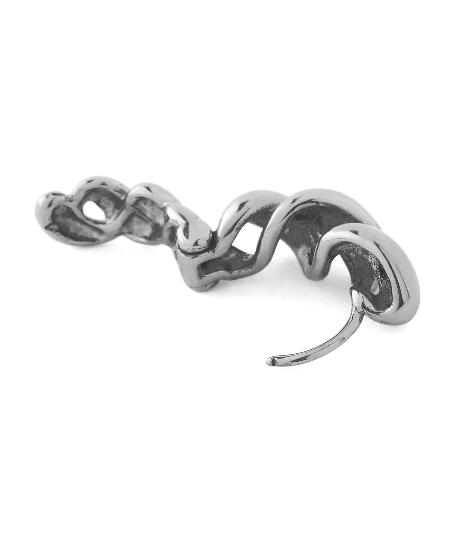 【最終値下げ】【箱付き美品】PANDORA ツイストデザインフープピアス ANEMONE】【ステンレス】ツイストメタルフープピアス｜アネモネ