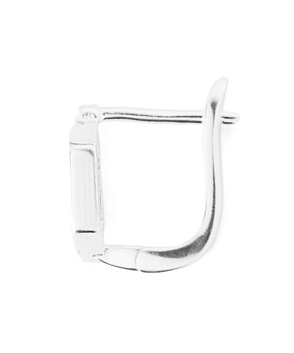 ビジュープレートフープピアス[silver925][Basic]