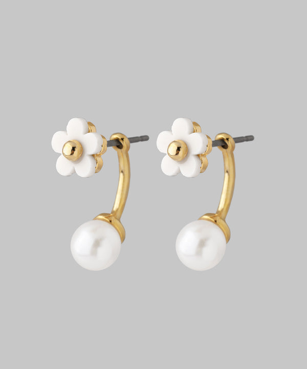 ANEMONE】フラワー×パール2WAYバックキャッチピアス｜SANPO ONLINE