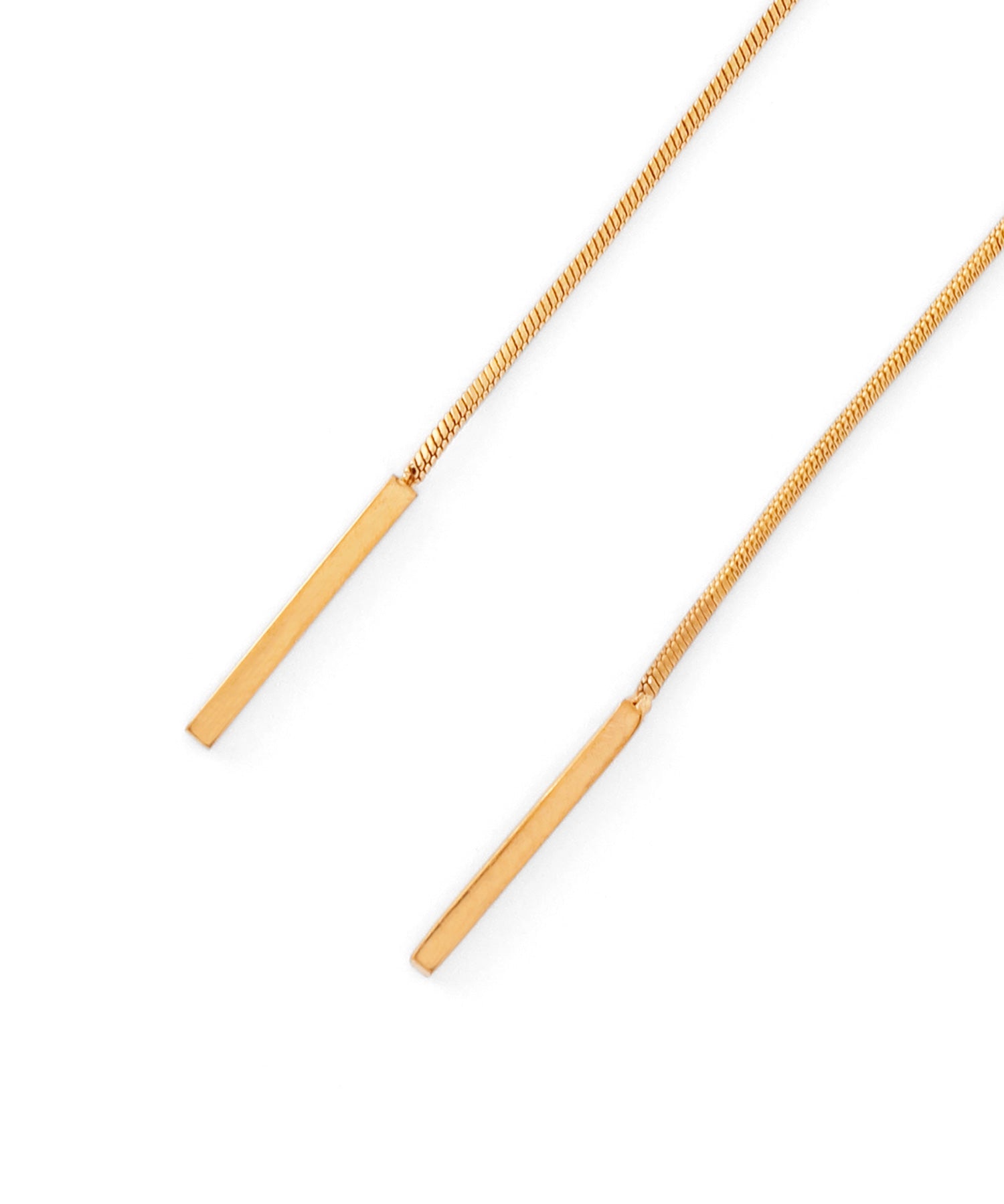 mimi33】ビジューラインY字ネックレス[サージカルステンレス