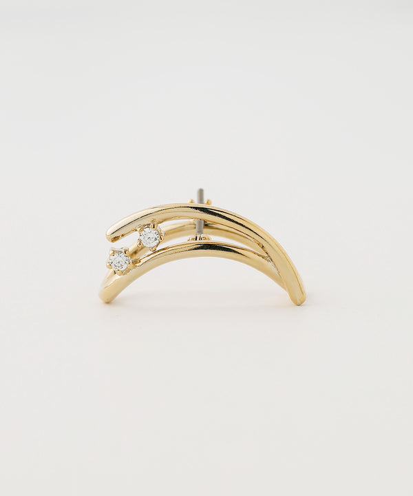 ビジューラップピアス[Sheerchic]