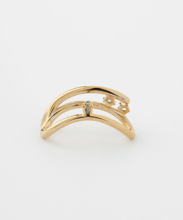 ビジューラップピアス[Sheerchic]