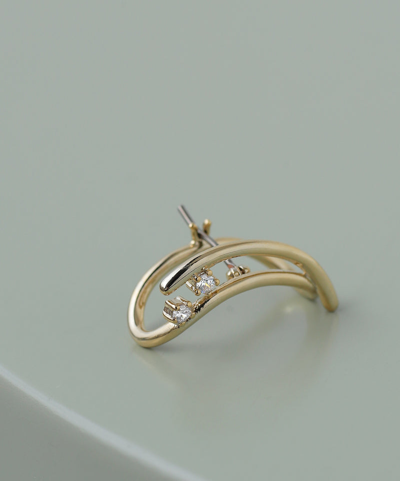 ビジューラップピアス[Sheerchic]