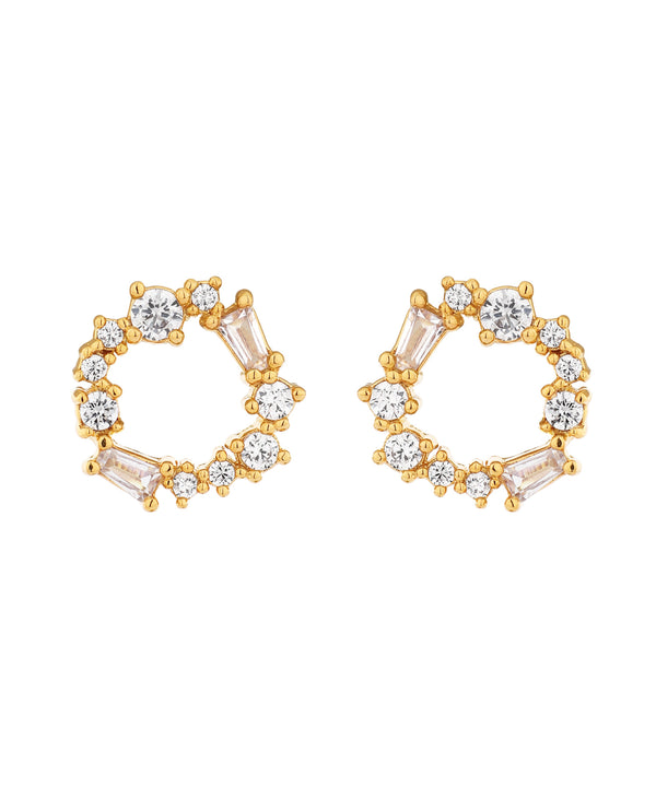 ビジューサークルピアス[Sheerchic]