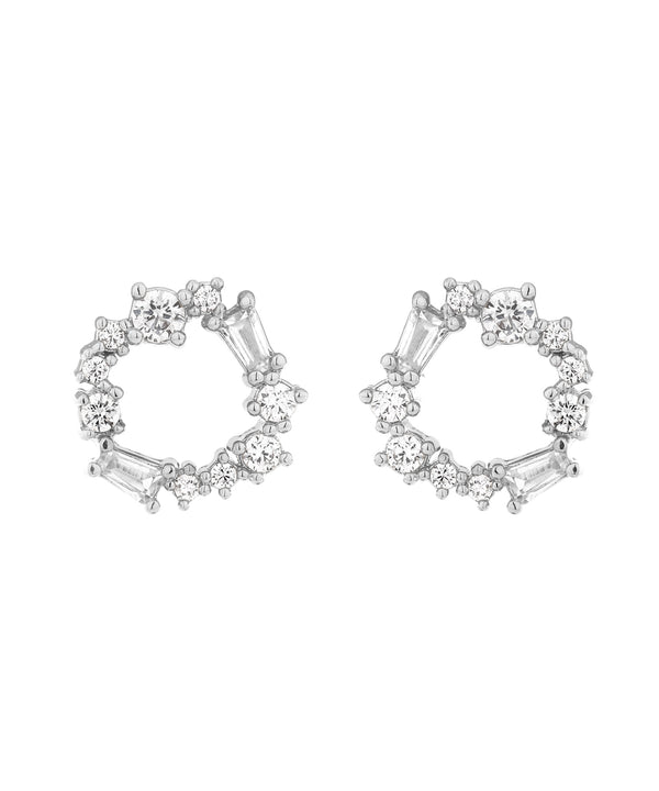ビジューサークルピアス[Sheerchic]