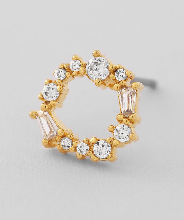ビジューサークルピアス[Sheerchic]