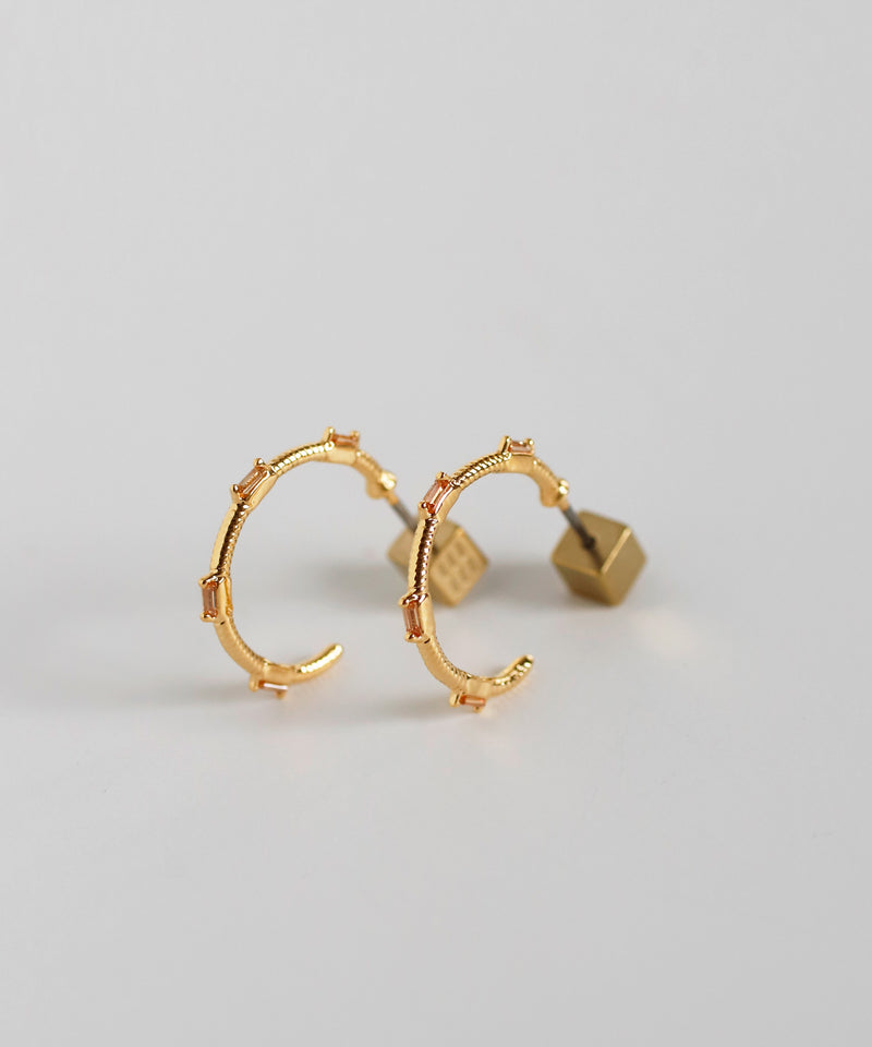 ビジューフープピアス[Sheerchic]