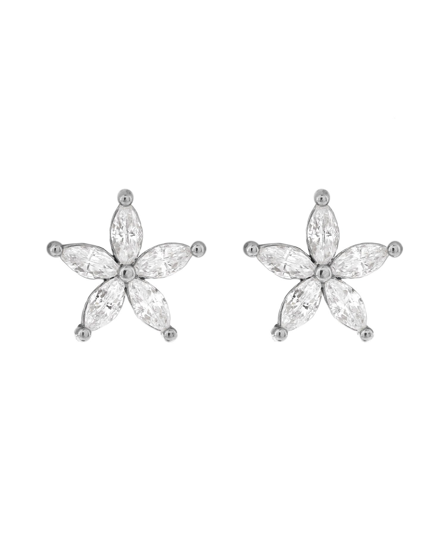 mimi33】ビジューフラワーピアス[ステンレス][Sheerchic]｜アネモネ