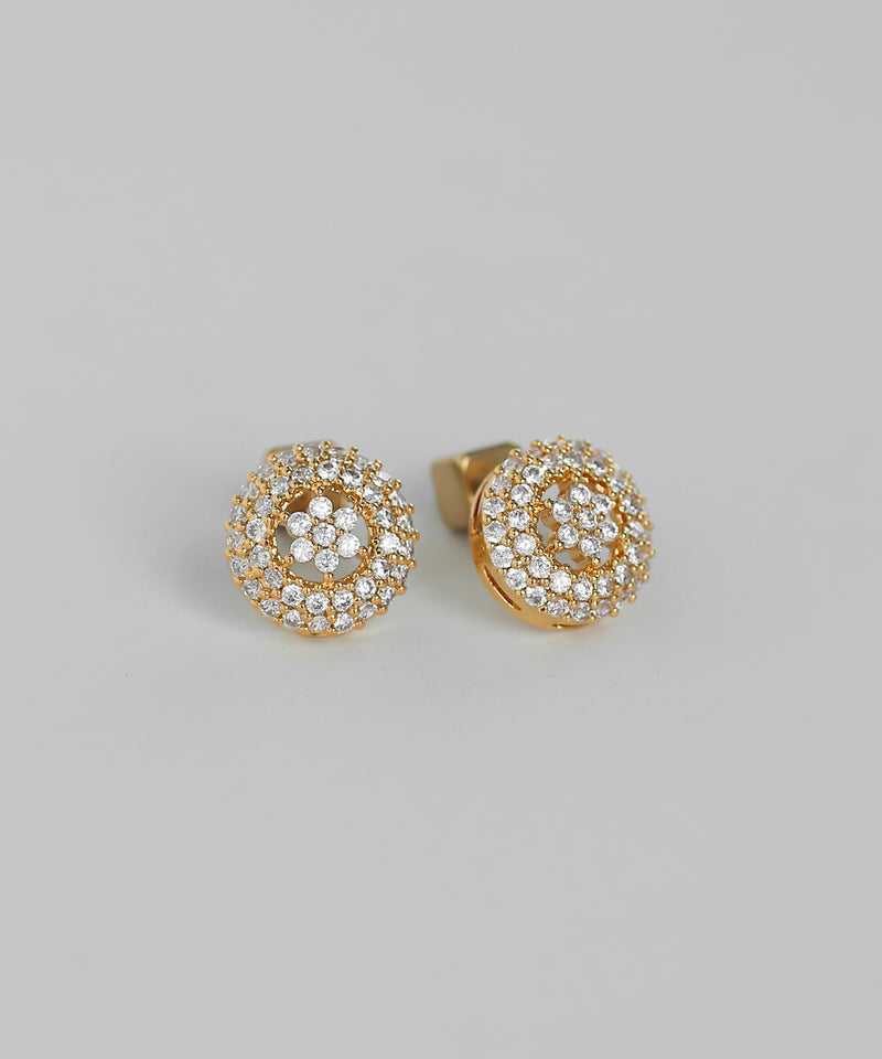 ビジューサークルピアス[Sheerchic]