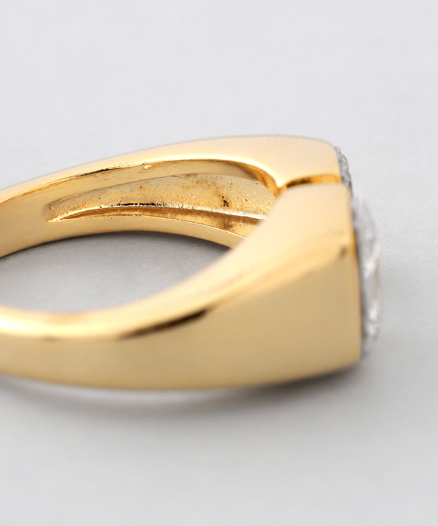 mimi33】スクエアビジューフォークリング[Sheerchic]｜アネモネ