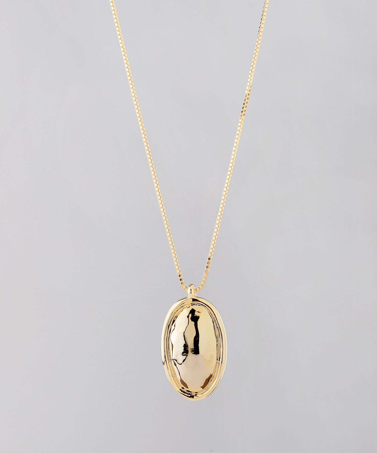 mimi33】メタルオーバルプレートネックレス[Ownideal]｜SANPO ONLINE