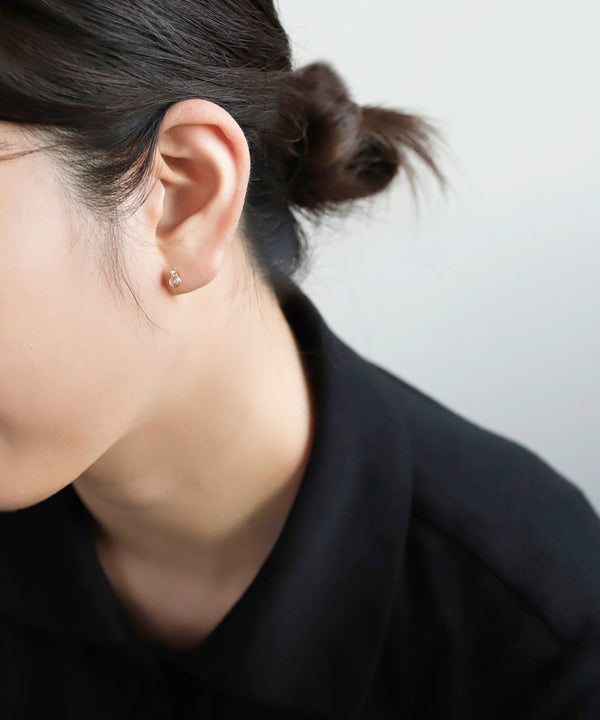 ビジュー×パールピアス[Sheerchic]