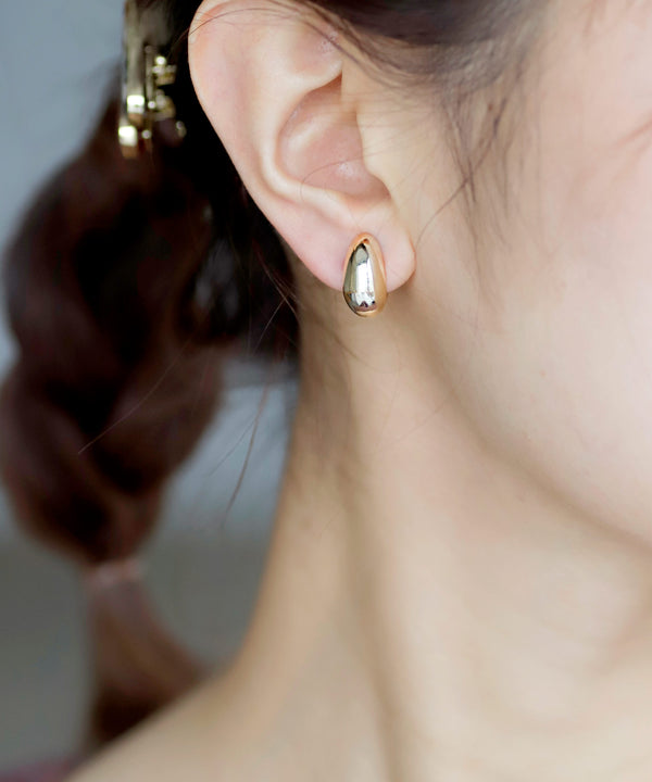 Metal Curl Earrings [G]