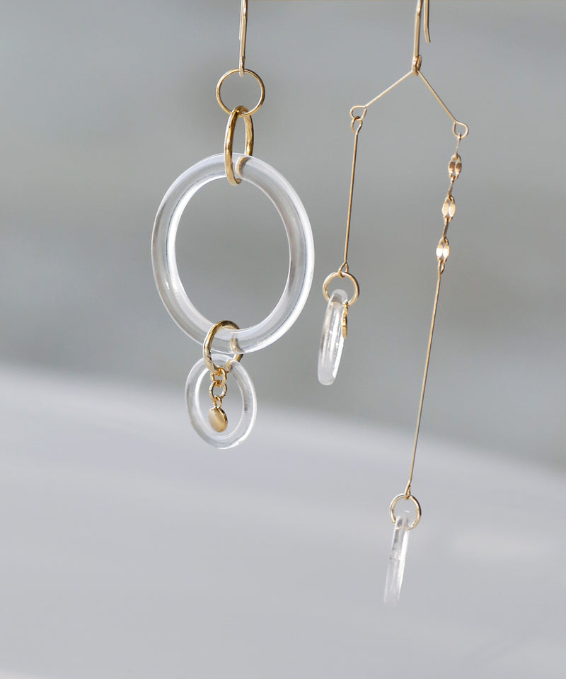 【SANPO ONLINE限定】ヤジロベエピアス[クリア][Sheerchic]