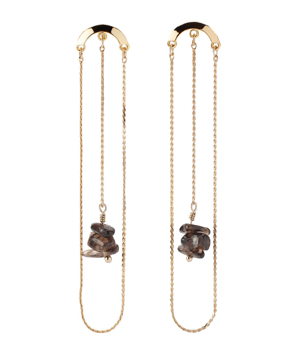 [SANPO ONLINE Exclusive] Gemstone Long Earrings [Sheerchic]