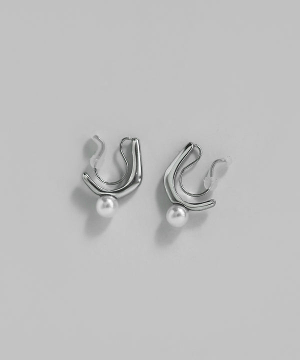 パールイヤリング[ステンレス][Basic]