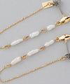 Pearl x Chain Back Catch Earrings [B] [Sheerchic]