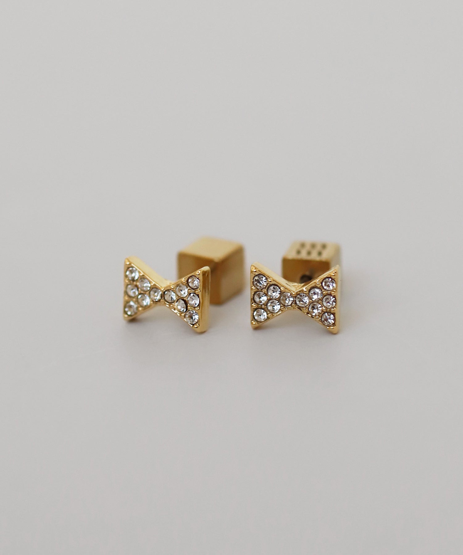 mimi33】ビジューリボンピアス[Sheerchic]｜アネモネ・シエナロゼ