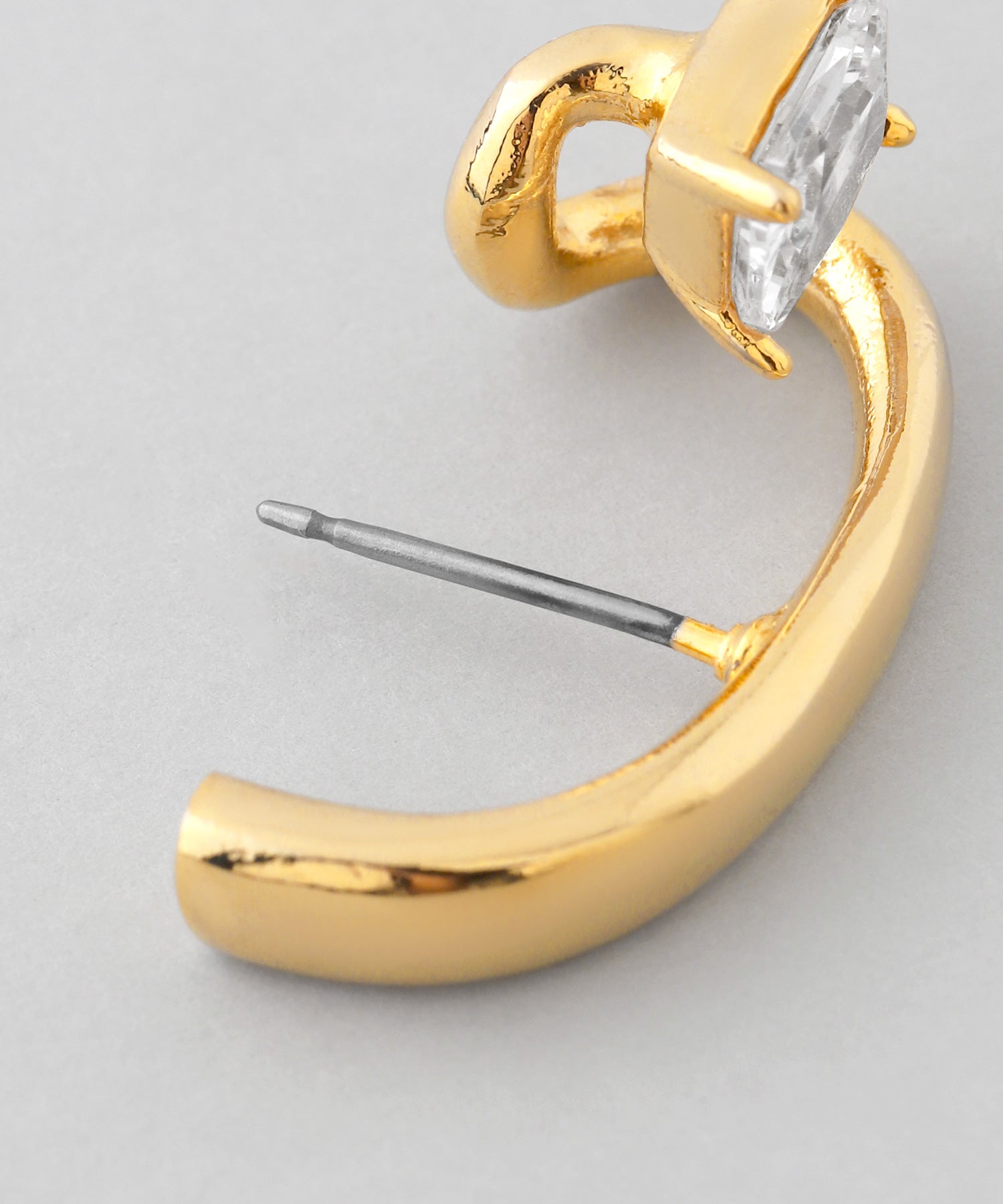 mimi33】スクエアビジューアシメカフピアス[Sheerchic]｜アネモネ