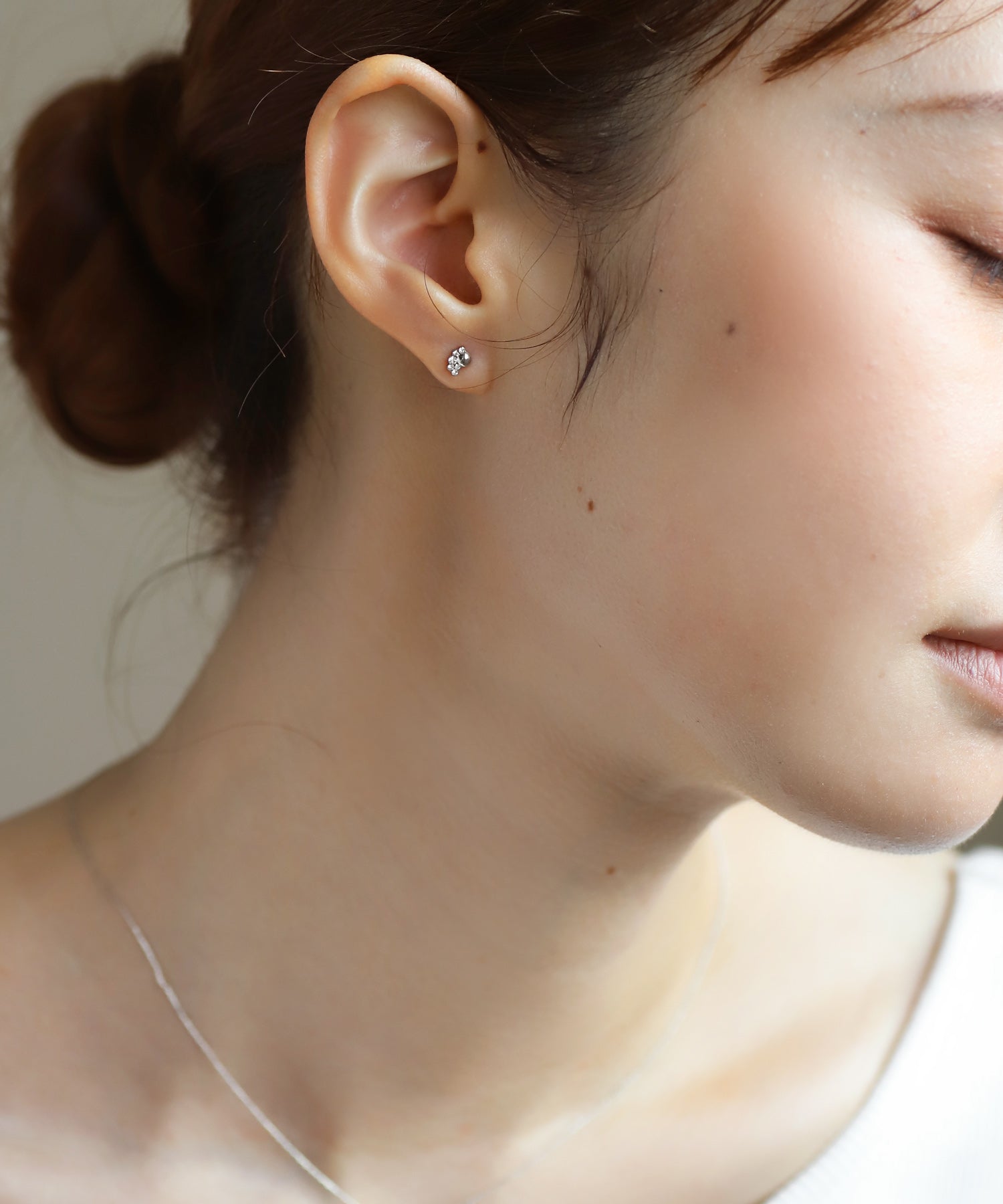 mimi33】デザインピアス[Sheerchic]｜アネモネ・シエナロゼ・ミミサン