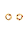 ビジュー×サークルピアス[Sheerchic]
