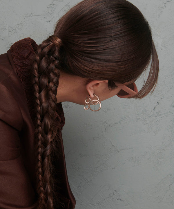 ビジューデザインピアス[Ownideal]