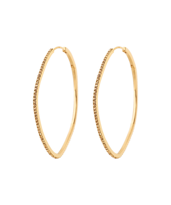 ビジューラインフープピアス[Ownideal]