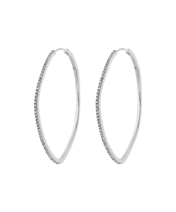 ビジューラインフープピアス[Ownideal]