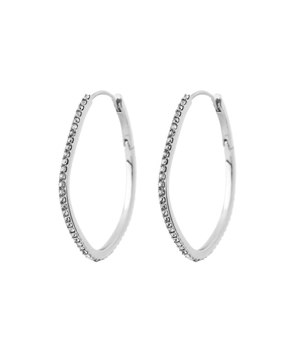 ビジューラインフープピアス[Ownideal]