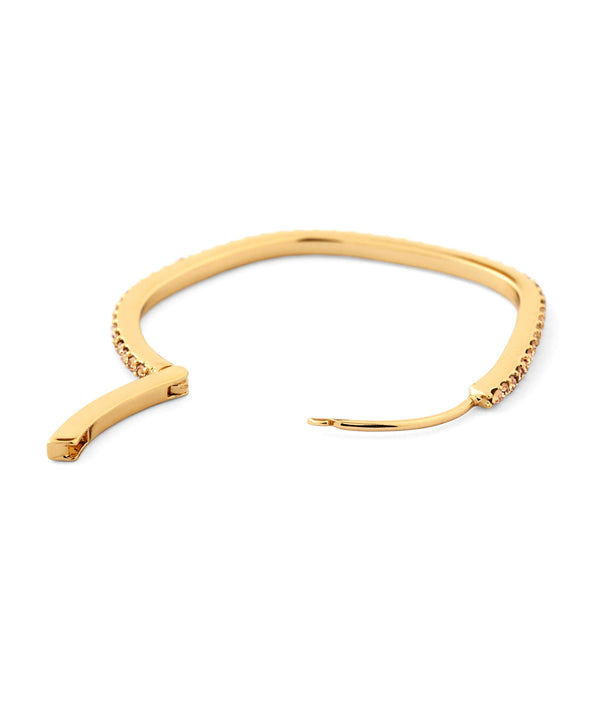 ビジューラインフープピアス[Ownideal]