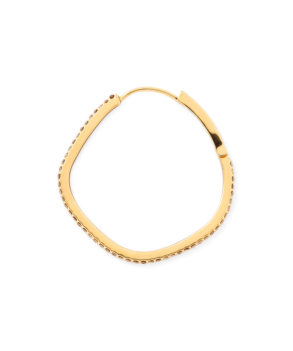 ビジューラインフープピアス[Ownideal]