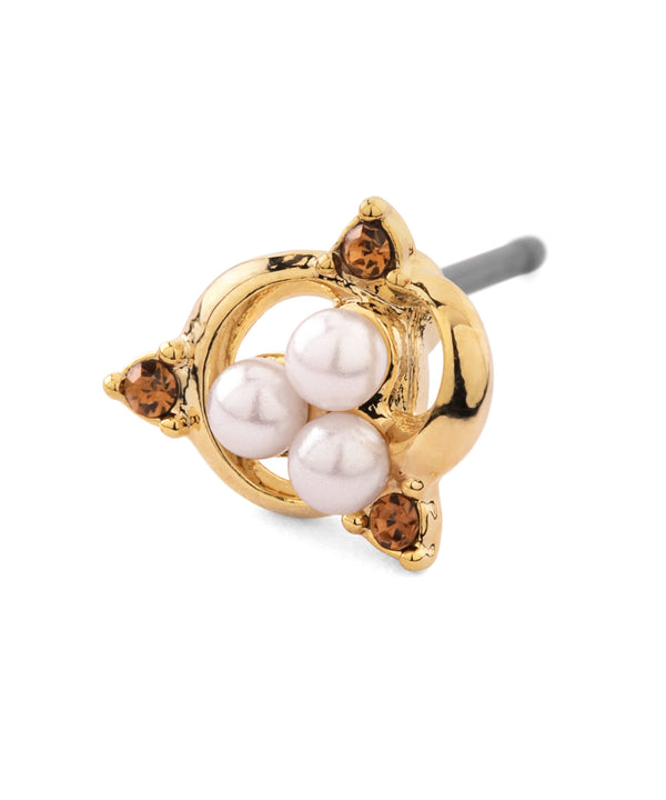 パール×ビジューピアス[Sheerchic]