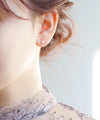 貝パールのシンプルピアス[S]
