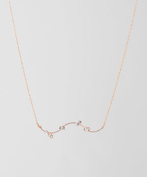 ビジュー×メタルラインネックレス