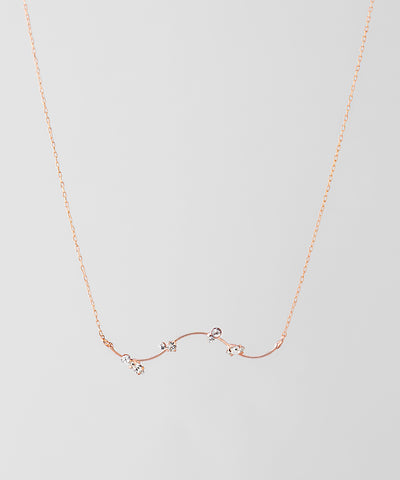 ビジュー×メタルラインネックレス