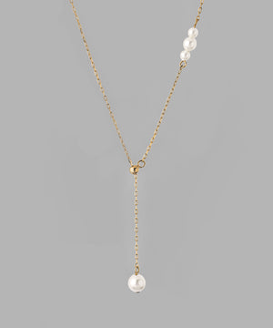 ポイントパールY字ネックレス