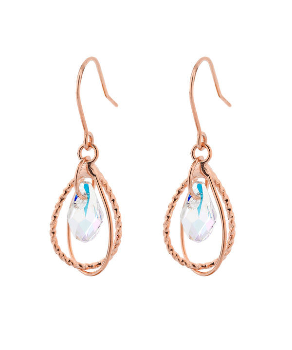 ビジュー×ドロップラインフックピアス