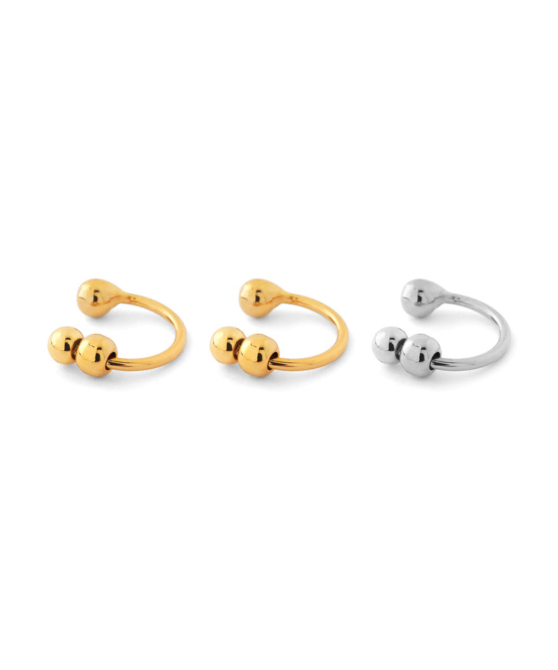 Metal Sphere Ear Cuffs (Set of 3)