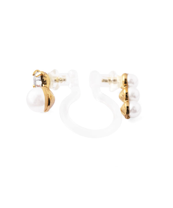 Pearl x Bijou 2-Way Earrings