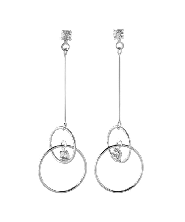 煌めき2粒ビジューのピアス