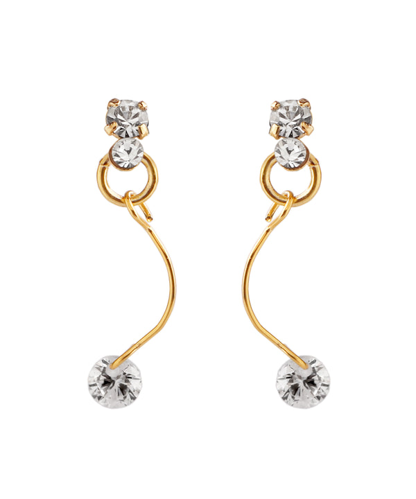 ビジューバックキャッチピアス