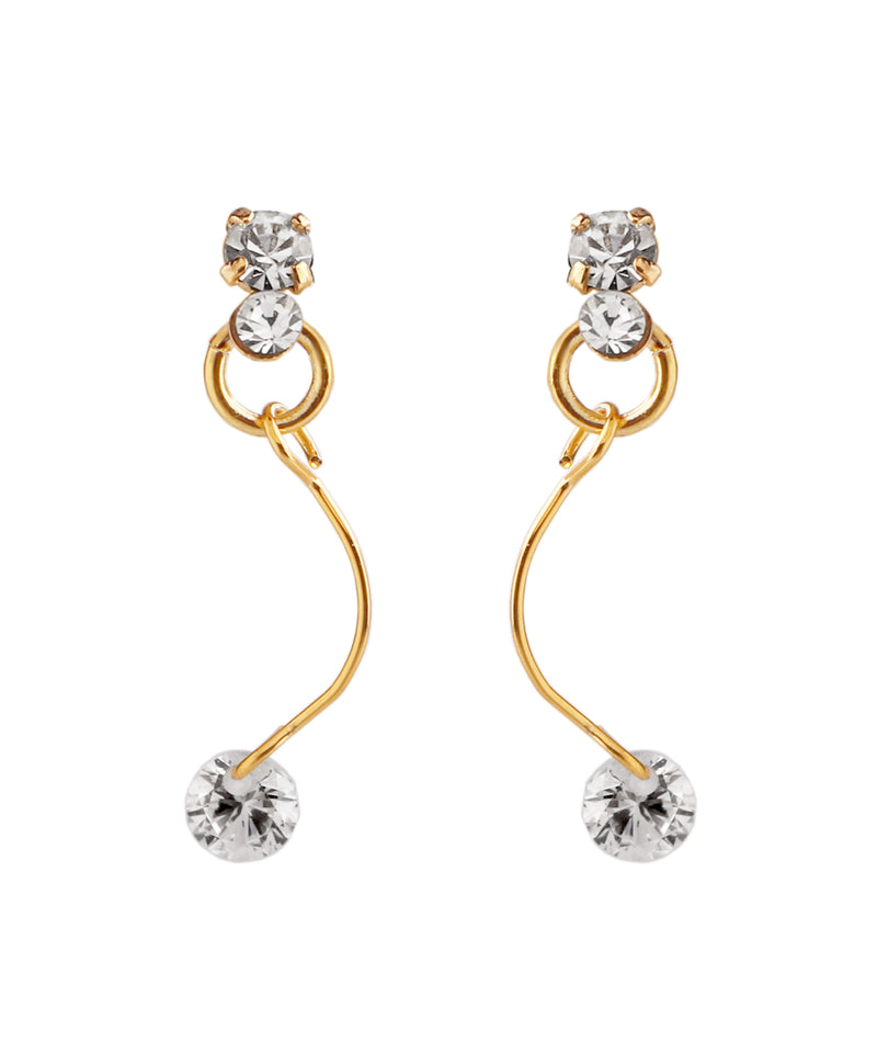 ビジューバックキャッチピアス
