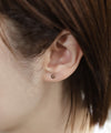 ビジューフラワーピアス