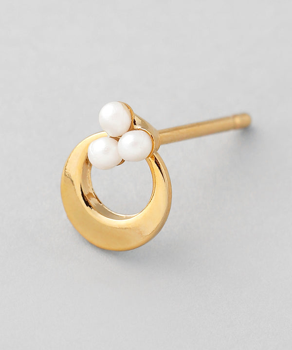 パール×サークルミニピアス