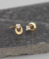 パール×サークルミニピアス