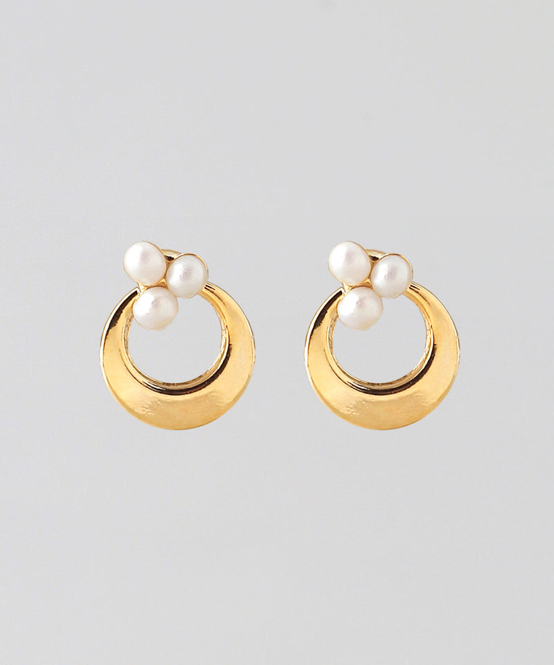 パール×サークルミニピアス
