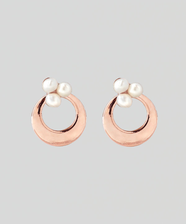 パール×サークルミニピアス