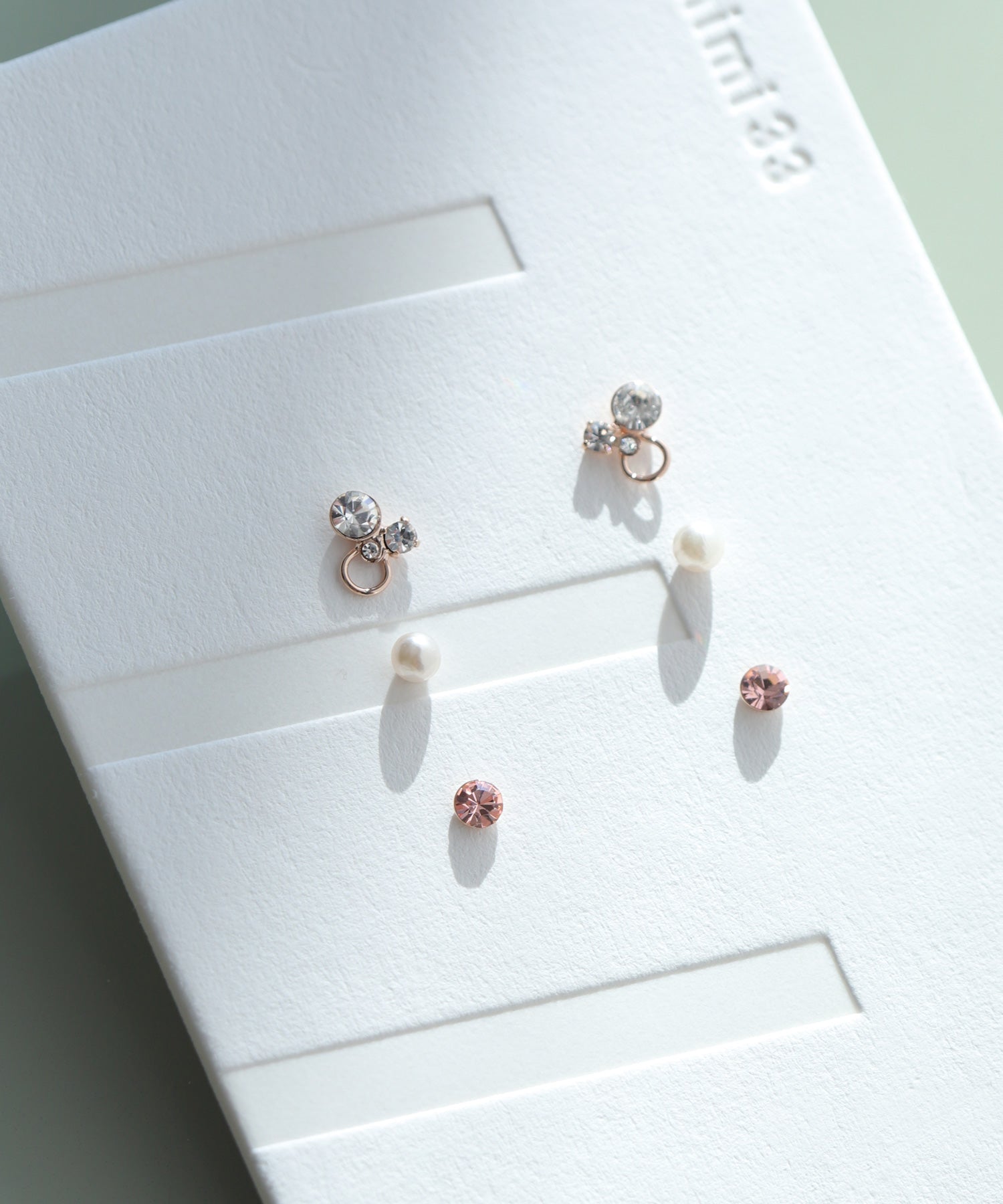 mimi33】ビジュー×パールピアス[3ペアセット][Basic]｜SANPO ONLINE